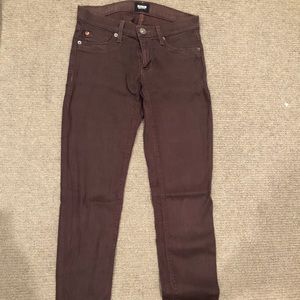 Maroon skinny jeans